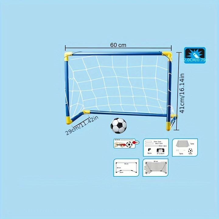 Actual product image Activity Board 2-Pack tragbares Fussballtor für Kinder, faltbares Kunststoff-Sportspielzeug, für drinnen und