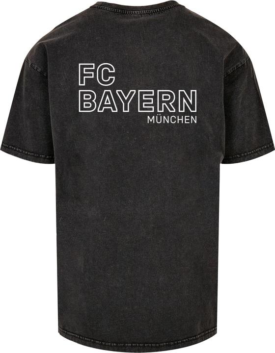 Image du produit FC Bayern München Mia San Mia B/W Acid Washed Heavy Oversize Tee - 115363 (XL)