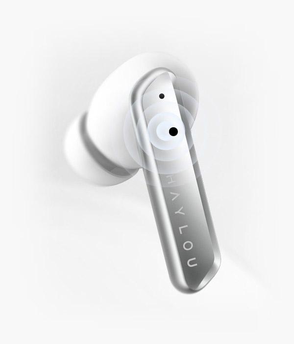 Actual product image Haylou W1 TWS earphones (white) (20 h, Wireless)