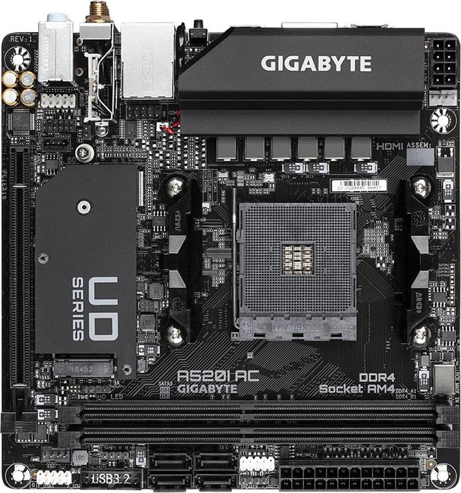 Produktbild Gigabyte MB A520I (AM4, AMD A520, Mini-ITX)