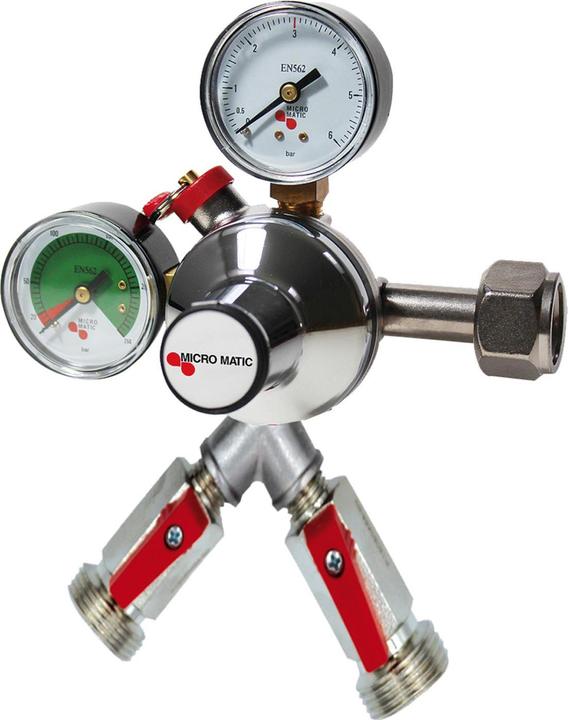 Produktbild Ich-zapfe Druckminderer, Druckregler - CO2, Premium Micro Matic, 2-leitig