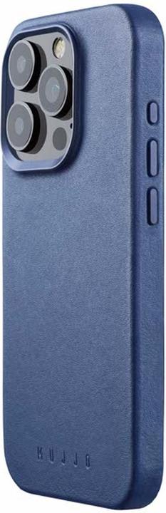 Actual product image Mujjo iPhone 15 Pro Leather Case - Monaco Blue (Apple iPhone 15 Pro)