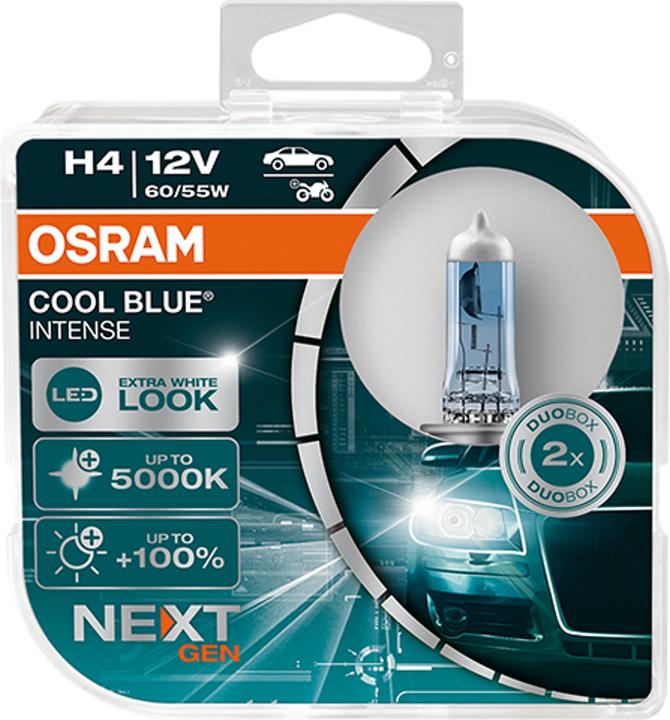 Actual product image Osram Headlamp H4 60/55W 12V 64210 CBN cool BLUE 2 pcs (H4)