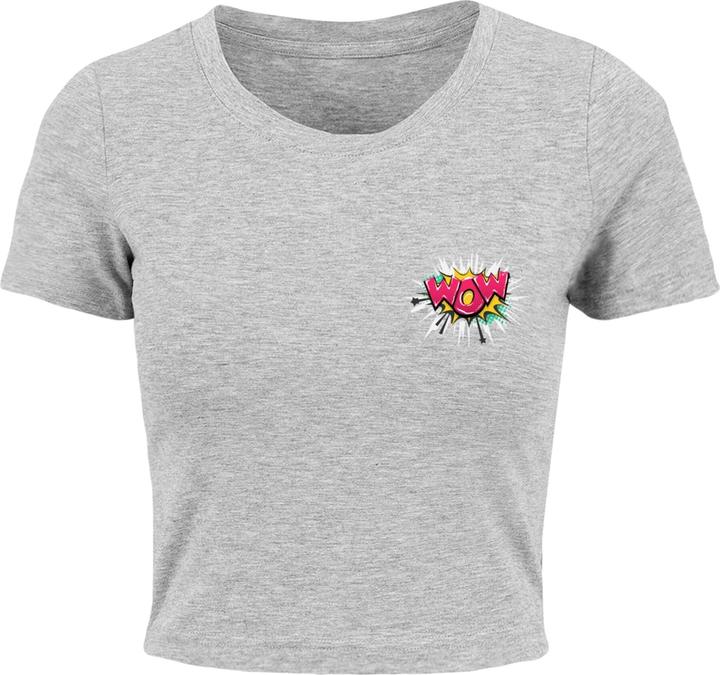 Actual product image Merchcode Ladies WOW Comic Cropped Tee - 118551 (XL)