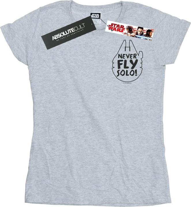 Star Wars Never Fly Solo TShirt (XL)