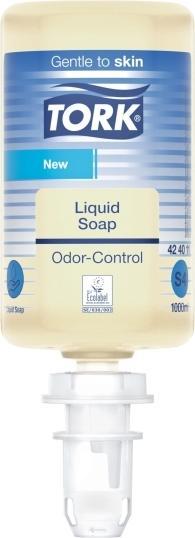 Produktbild Tork Håndsaebe Odor-Control S4 skum 1000ml 6stk/pak 424011 (Flüssigseife, 1000 ml)