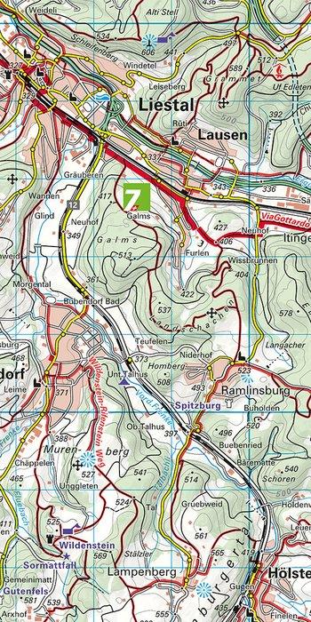 Immagine prodotto Mappa dell'itinerario 05 Basilea - Giura di Soletta