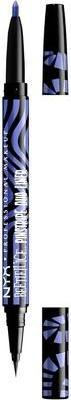Actual product image NYX Professional Make-Up Nyx Professional Makeup Beetlejuice Pinstripe Duo Eye Liner Dual-Ended Black