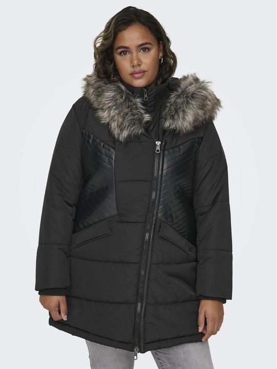 Produktbild Only Curvy Fellkapuzen Mantel (XL)