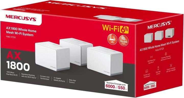 Actual product image Mercusys Halo H70X 3-Pack