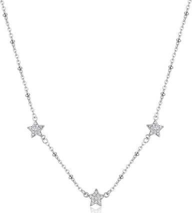Sagapo S'Agapõ - Decent steel necklace with Aurora SAR40 stars (Edelstahl)