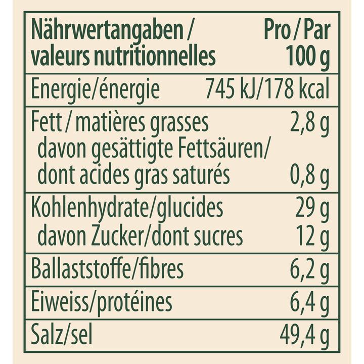 Nährwerte und Zutaten Knorr WürziCH Kartoffel Gewürz 180 g (180 g)