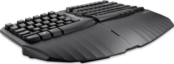 Image du produit Perixx PERIBOARD-613 DE B, Clavier ergonomique compact sans fil, noir (DE, Sans fil)