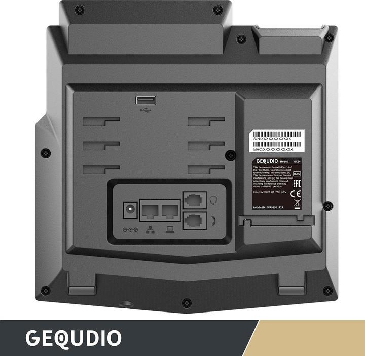 Produktbild Gequdio GX5+ IP-Telefon Set mit Netzteil & Headset