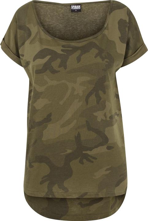 Produktbild Urban Classics Ladies Camo Back Shaped Tee (S)