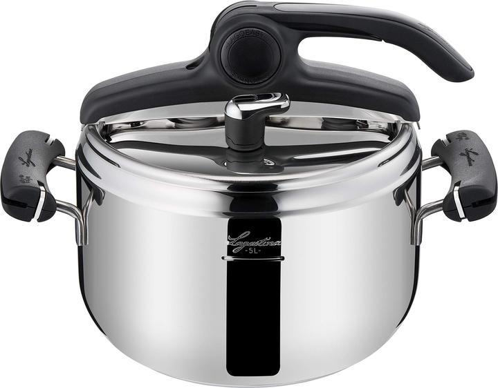 Produktbild Lagostina Schnellkochtopf Preziosa, 22 cm, 5 L (22 cm, Dampfkochtopf, Edelstahl)