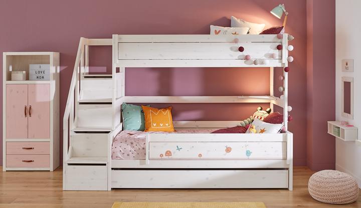 Produktbild Lifetime Kidsrooms Family Etagenbett mit Treppe (120 x 200 cm)