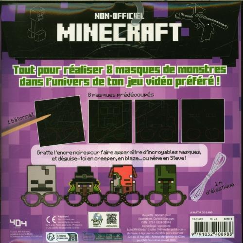 Produktbild 404 Editions Minecraft : mes masques à gratter : spécial monstres (Französisch, Sapuppo Daniele, 2024)