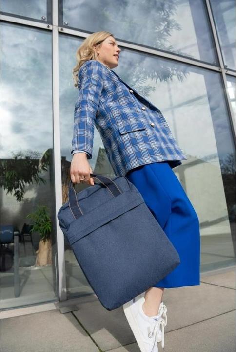 Actual product image reisenthel Backpack Allday M Herringbone Dark Blue (15 l)