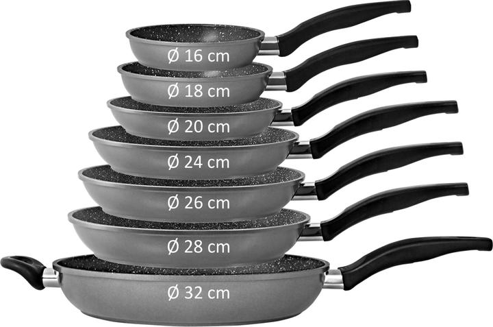 Produktbild Stoneline Pan 6840 Frying, Diameter 20 cm, Suitable for induction hob, Fixed handle, Anthracite (20 cm, Bratpfanne, Aluminium)