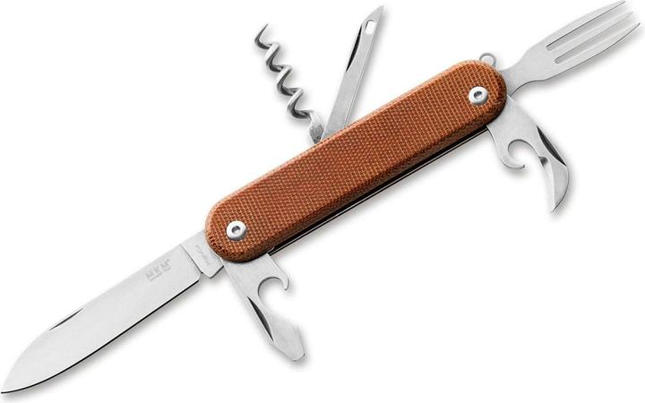 Actual product image MKM Malga 6 MagnaCut Micarta Natural