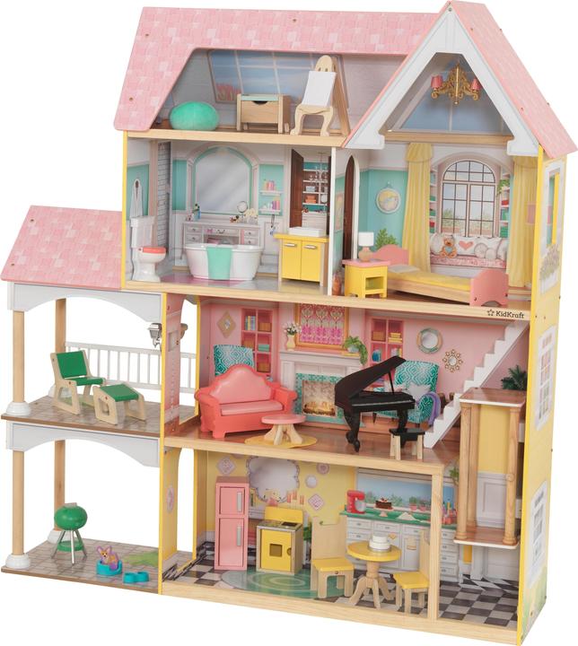 Actual product image KidKraft Lola Mansion with EZ Kraft Assembly