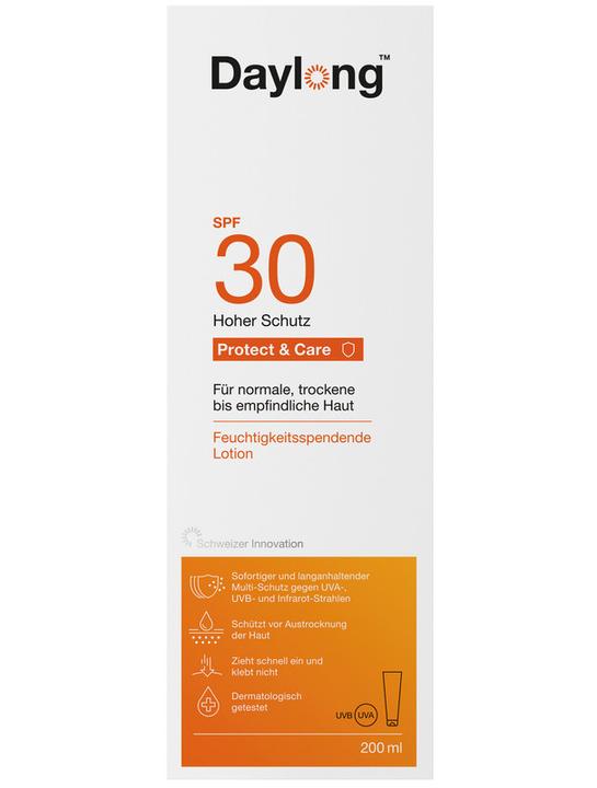 Actual product image Daylong Protect & Care (Sun lotion, SPF 30, 200 ml, 247 g)