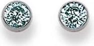 Immagine prodotto Natsumi Schmuck Orecchini a perno Zirconia in oro bianco 18K/750 4,5 mm (Oro bianco 750/18 K)