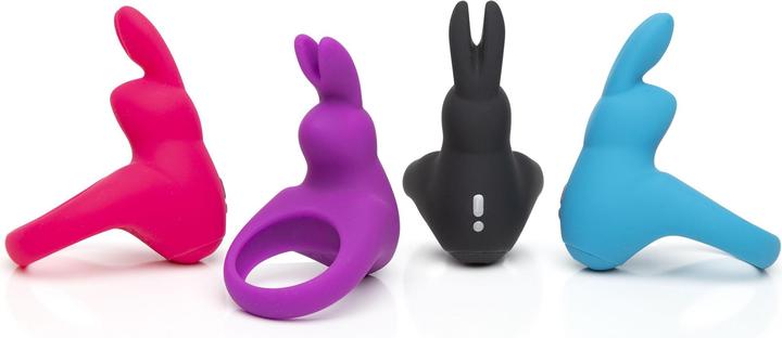Actual product image Happy Rabbit Cock Ring Black (3 cm)