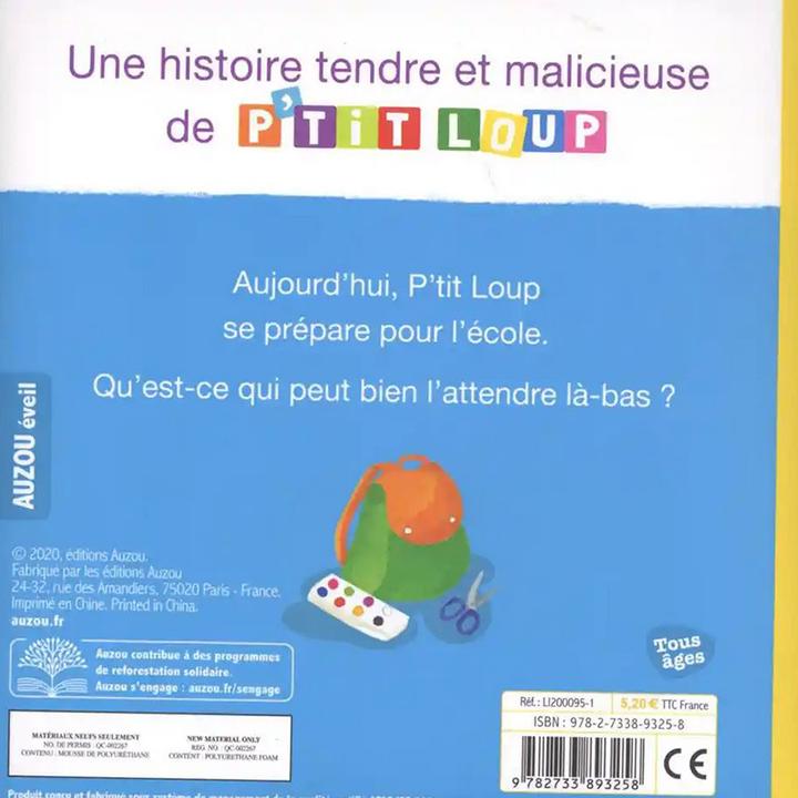 Produktbild P'tit loup rentre à l'école (Französisch, Lallemand Orianne, Thuillier Eléonore, 2020)