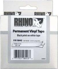Immagine prodotto Dymo Nastro vinilico Rhino, 18443, bianco (0.90 cm, Bianco)