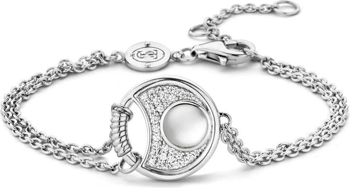 Produktbild Ti Sento Milano Armband mit Perlmutt und Zirkonia 2881MW (20 cm, Versilbert, Rhodiniert)