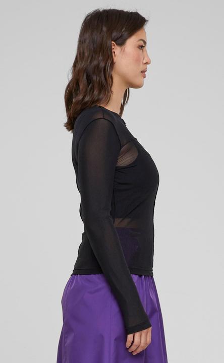 Produktbild Urban Classics Ladies Exposed Seam Mesh Longsleeve (L)