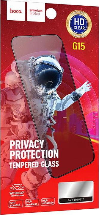 Image du produit Hoco Front Cover Privacy Screen Protector (Apple iPhone 15 Pro)