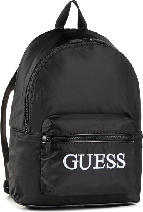 Actual product image Guess Quatro, Textile Backpack, Black, HMQUAR P0405, For Men, 16/31 x 42 x