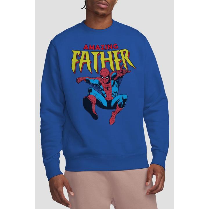 Immagine prodotto Spiderman Amazing Dad Felpa Festa del Papà Adulto Unisex (XL)