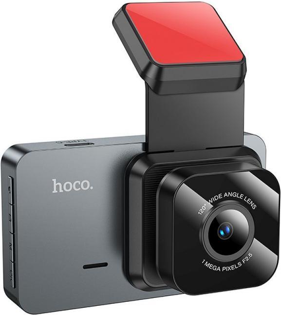 Hoco Headphone with microphone car recorder with display 3" 1280*720 / 30fps DV9 metal gray (Built-in display, Built-in microphone, Night vision, HD)