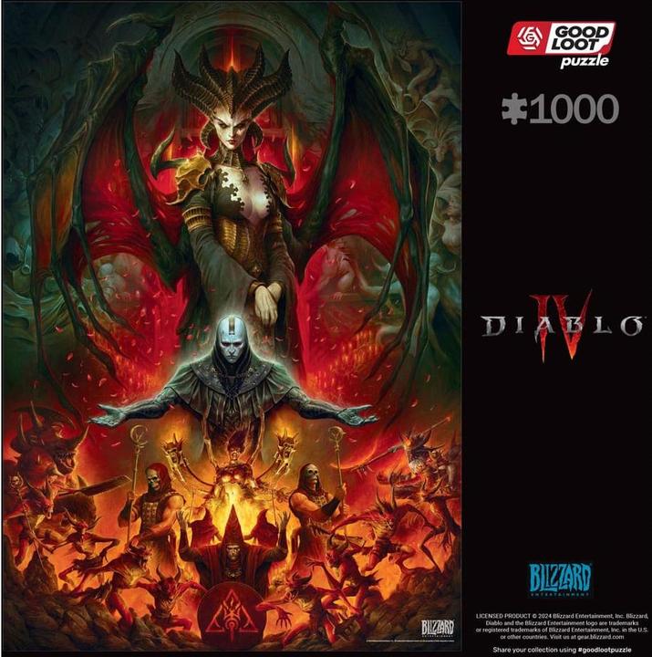 Immagine prodotto Good Loot Puzzle di massa di Diablo IV Lilith (1000 pezzi)