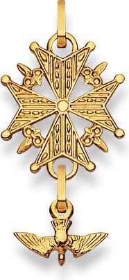 Muau Hugenottenkreuz (750/18 K Gold)