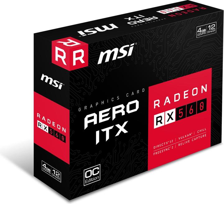Produktbild MSI Radeon RX 560 AERO ITX OC (4 GB)