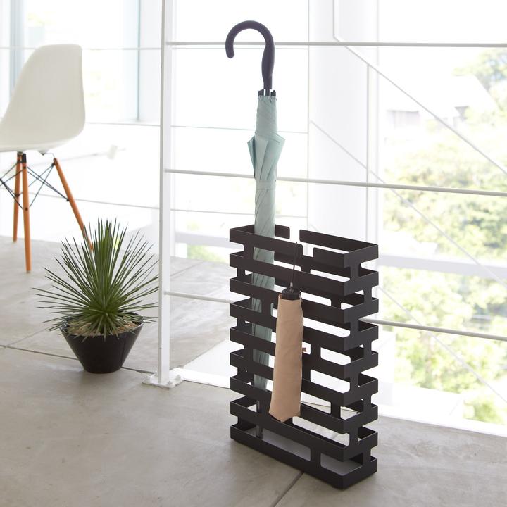 Actual product image Yamazaki Paraplubak Parapluhouder - Brick Rechthoekig zwart - RVS