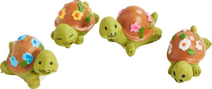 Produktbild VBS Schildkröte "Shelly", mit Klebepunkt, 4er-Set, Polyresin
