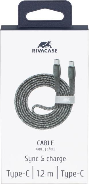 Image du produit Rivacase Câble de chargement plat en nylon (1.20 m, USB 2.0)