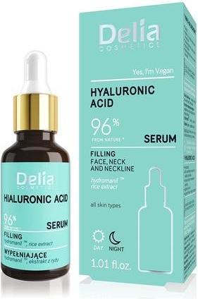 Image du produit Delia Cosmetics Sérum d'acide hyaluronique Traitement hydratant anti-âge pour tous les types de peau 30ml (30 ml)