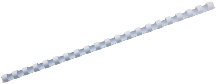 Actual product image GBC Binder spine 12mm, 21 rings, white, 100 pcs.