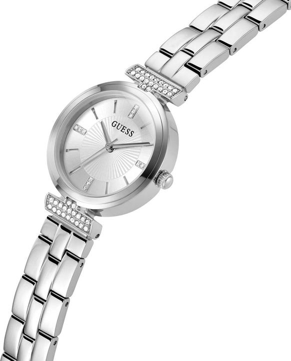 Immagine prodotto Guess Orologio da polso P SLV CS W/ CRYS / SUN SLV DL / P SLV BRCT (Orologio con pietra preziosa, 28 mm)