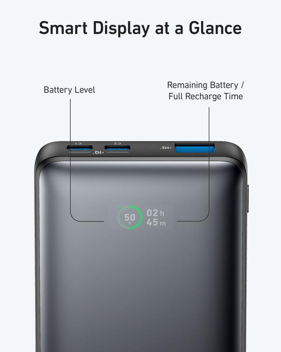 Image du produit Anker POWER BANK USB 10000MAH BLACK/POWERCORE A1249G11 (10000 mAh, 25 W, 25 Wh)