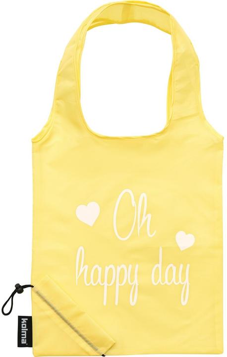 Actual product image Kolma Einkaufstasche RPET "Oh happy day" beige