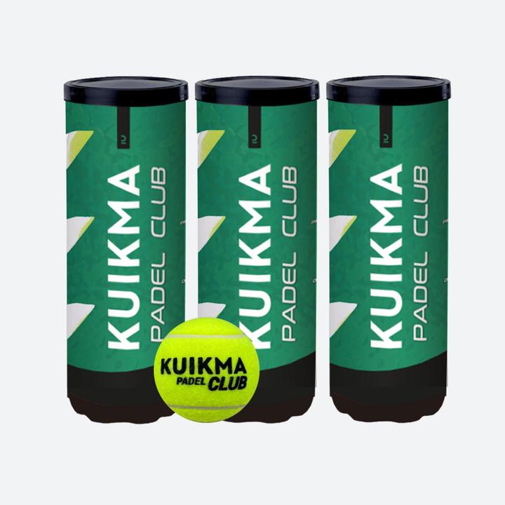 Produktbild Kuikma Padelbälle Druckbälle drei 3er Dosen - Club