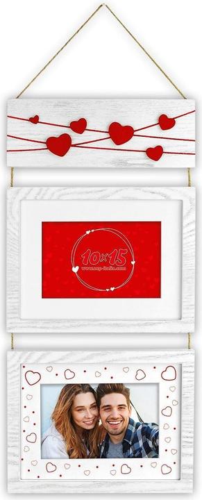 Actual product image ZEP Picture Frame Giulia Red/White, 10 x 15 cm (10 x 15 cm)